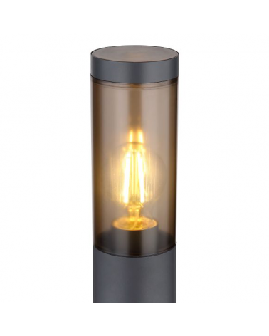 Outdoor beacon 80cm antractite stainless steel E27 23W IP44