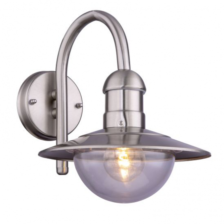 Outdoor wall light 30cm stainless steel E27 60W IP44
