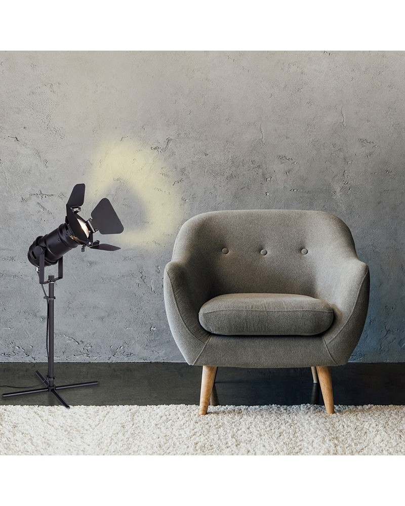 Lámpara de mesa foco cinema stage vintage 48,5cm