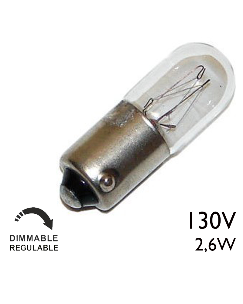 LT24 Ba9s Incandescent Light Bulb – 6V 100mA 0.6W – 11x24mm Miniature Lamp – 606191124