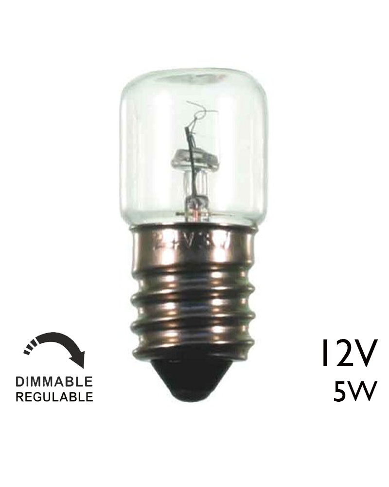 Lámpara tubular 12V 5W E14
