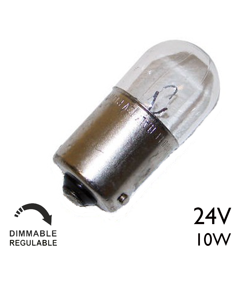 Lámpara tubular 24V 10W BA15S