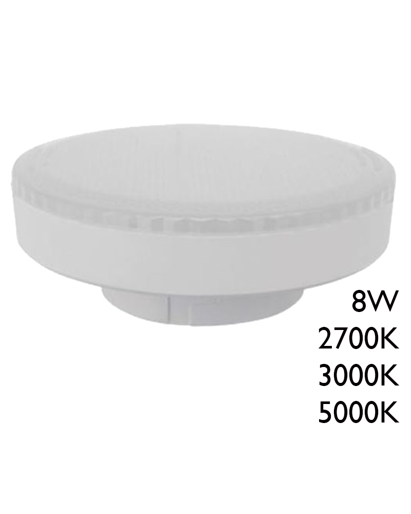 Bombilla LED GX53 75mm de diámetro 8W 230V