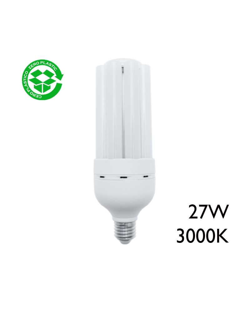 Lámpara LED 27W E27 de alta luminosidad 3000º K