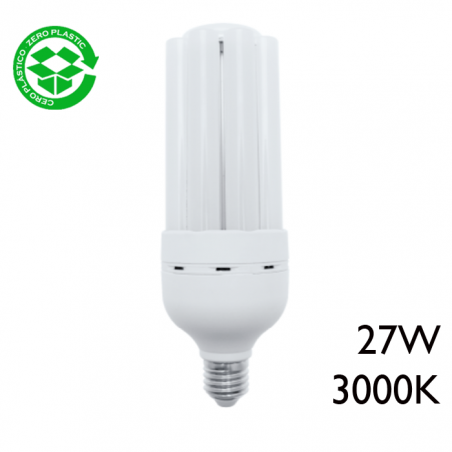 Lámpara LED 27W E27 de alta luminosidad 3000º K