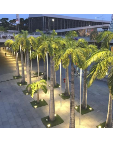 Empotrable de suelo LED 10cm 3W IP65 aluminio gris luz cálida