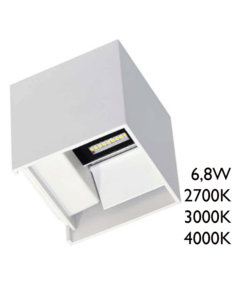 White exterior wall Light on top and bottom 10cm LED 6.8W Aluminum