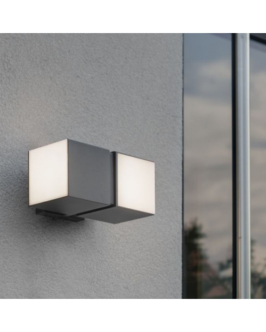 Outdoor wall lamp 10cm aluminum LED 24.4W 3000K