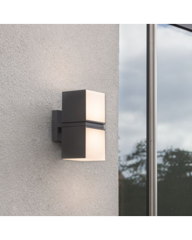 Outdoor wall lamp 10cm aluminum LED 24.4W 3000K