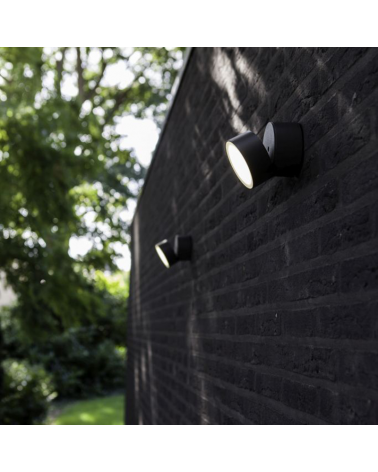 Dark grey outdoor wall light 9.4cm aluminum LED 9.5W 3000K