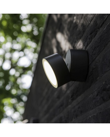 Aplique pared gris oscuro de exterior 9,4cm de aluminio LED 9,5W 3000K
