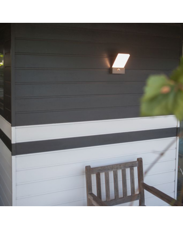 Aplique pared de exterior gris oscuro 14cm de aluminio LED 17,5W CCT 3000K-5000K