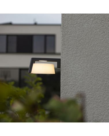 Aplique pared de exterior gris oscuro 21,7cm de aluminio LED 11,1W SWITCH 3000K/4000K