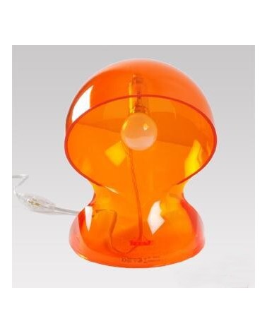 Table lamp Dalú Transparent Orange E14 18,4x26cm
