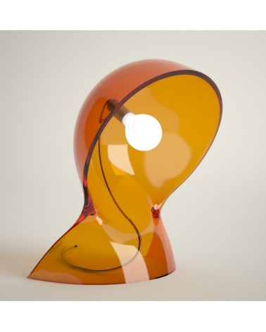 Table lamp Dalù Transparent Orange E14 18,4x26cm