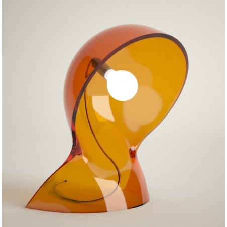 Table lamp Dalù Transparent Orange E14 18,4x26cm