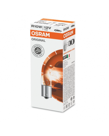 Lámpara de señalización ORIGINAL OSRAM 5008 10W 12V BA15S base metal R10W