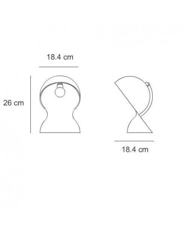 Dalù lamp by Artemide in black E14