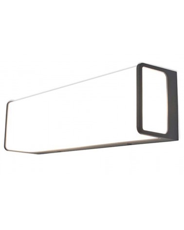 Aplique pared de exterior gris oscuro 35cm de aluminio LED 34W 4000K