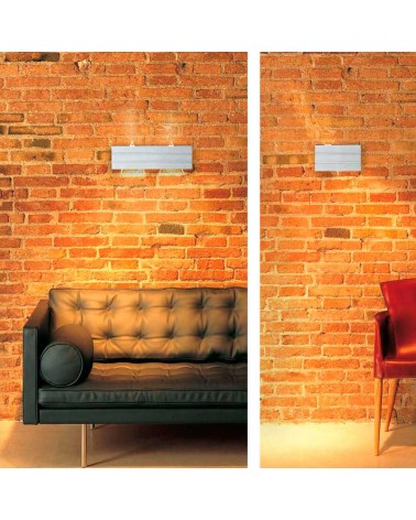 Paral lel Wall Lamp 2 lights Milan 5983 Halogen Anodized Aluminum 2xG9