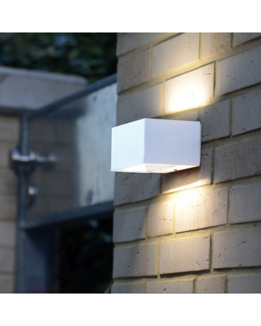 Aplique pared de exterior 14cm de acero inoxidable LED 10,5W 4000K