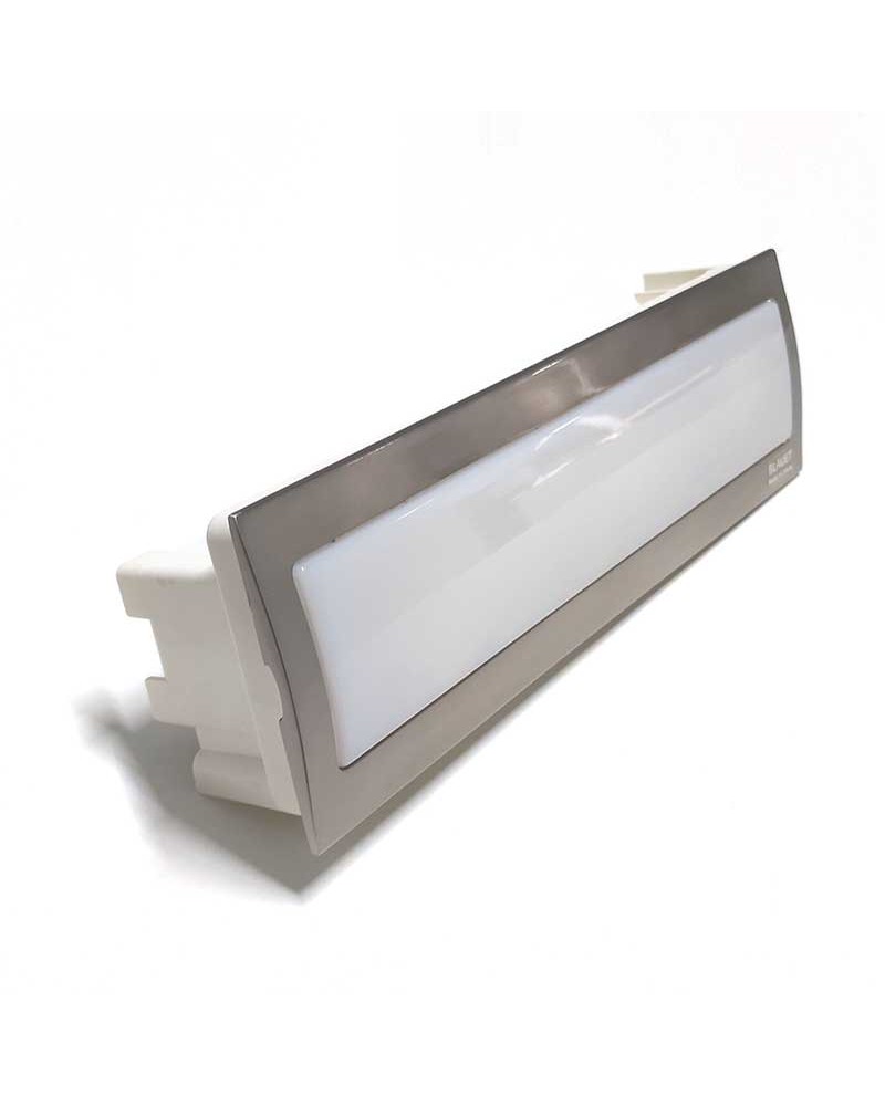 Aplique de pared empotrable 32cms acero Blauet Tekno