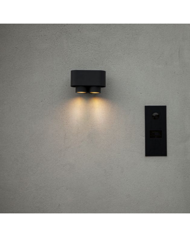 Outdoor wall light dark grey 17.3cm aluminum GU10