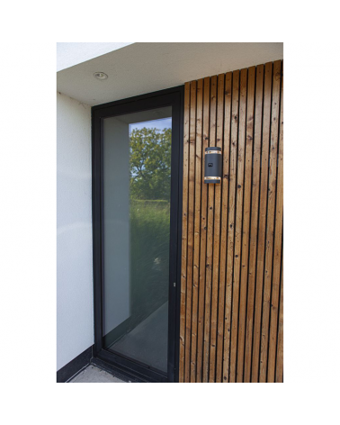 Aplique pared de exterior gris oscuro 23,9cm de aluminio GU10 SENSOR PRESENCIA