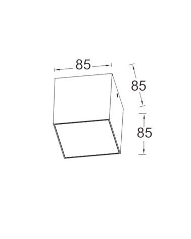 Foco de techo Foco de techo de exterior 8,5cm de aluminio LED 6,9W 4000K IP65exterior 8,5cm de aluminio LED 6,9W 4000K IP65