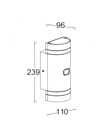 Dark grey outdoor wall light 23.9cm aluminum GU10 PRESENCE SENSOR