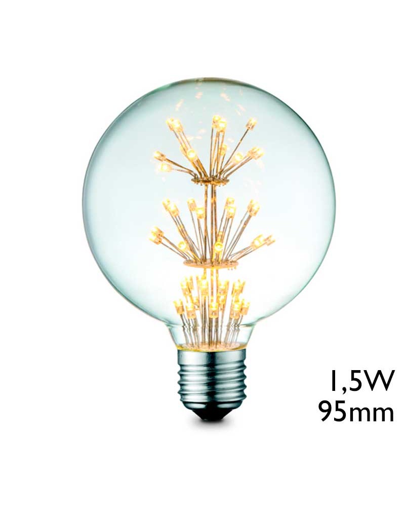 Bombilla Globo 95mm LED en árbol E27 10W 2300º K