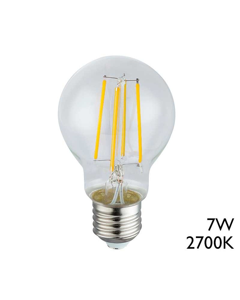 Bombilla edison standard vintage LED filamento 7W E27 806Lm 2700º K