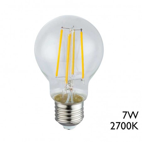 Bombilla edison standard vintage LED filamento 7W E27 806Lm 2700º K