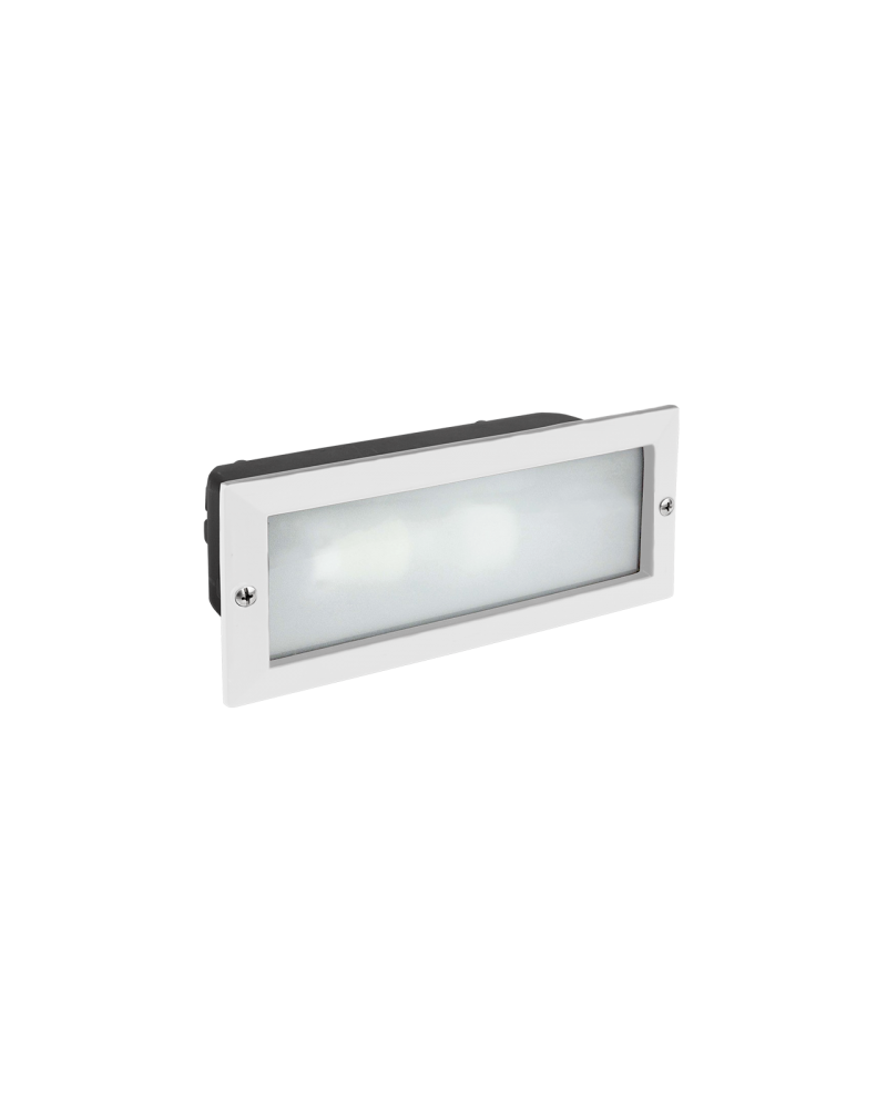 Aplique empotrable de exterior de aluminio y cristal E27 120W IP54