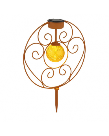 Decorative spike SOLAR 20cm metal and glass 3000K IP44 3V