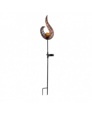 Decorative spike SOLAR 90cm metal and glass 3000K IP44 3V