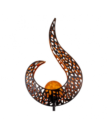 Decorative spike SOLAR 90cm metal and glass 3000K IP44 3V
