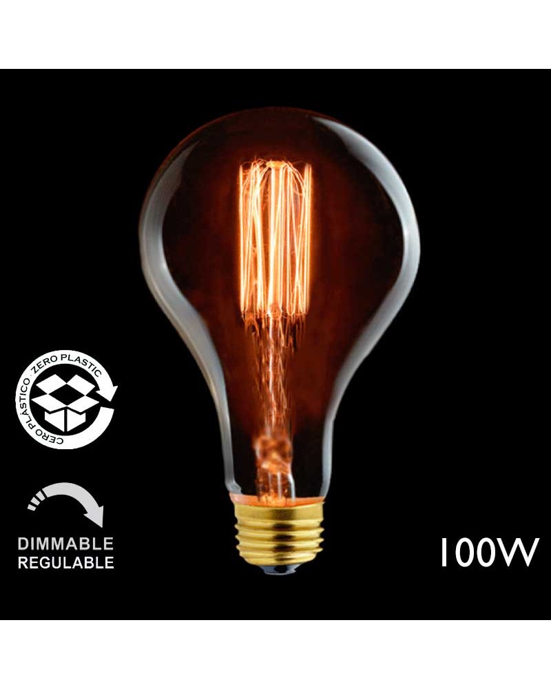 Bombilla Estándar Vintage E40 100W Transparente 160 x 320 mm