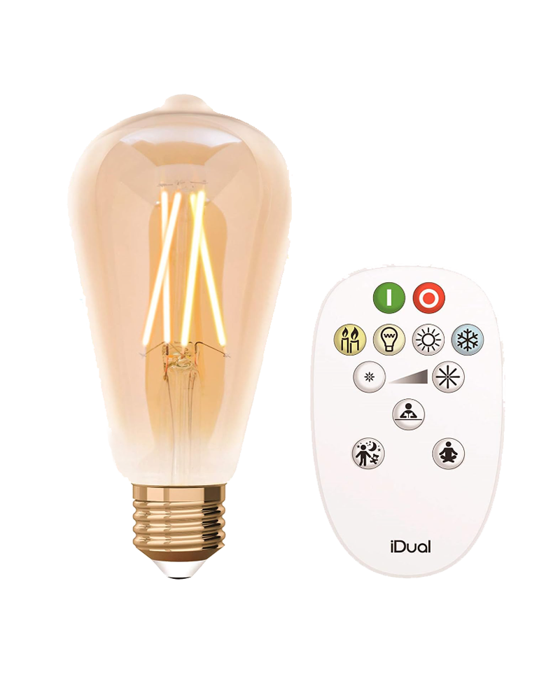 LED lamp 9W E27  dimmable from warm white to neutral white with remote control