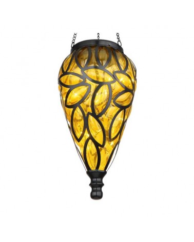 SOLAR hanging lamp 50cm LED for outdoor use IP44 made of metal and black plastic 3200K 3V