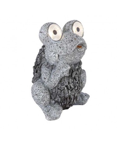 Outdoor LED solar lamp IP44 frog design 21cm