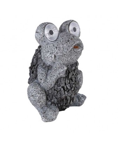 Outdoor LED solar lamp IP44 frog design 21cm