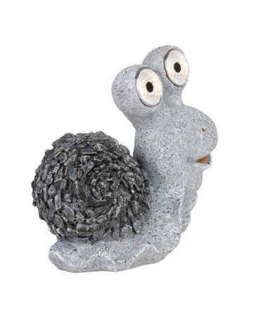 Outdoor LED solar lamp IP44 snail design 20cm