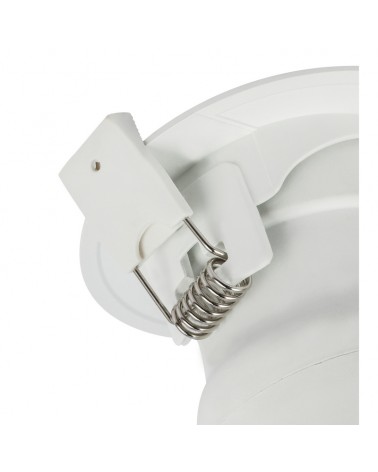 White recessed oscillating downlight round frame LED 3000ºK 5W