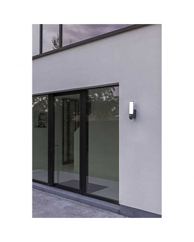 LED outdoor wall lamp 17.5W made of stainless steel and gray PC IP44 with app movement sensor and DIMMABLE full HD camera