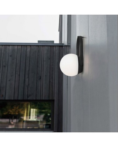 Lámpara portátil LED 3,3W acabado negro y blanco 22,3cm IP54 RGB regulable control por voz