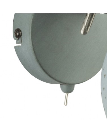 Wall lamp gray finish vintage style gray shade with holes 1xE14