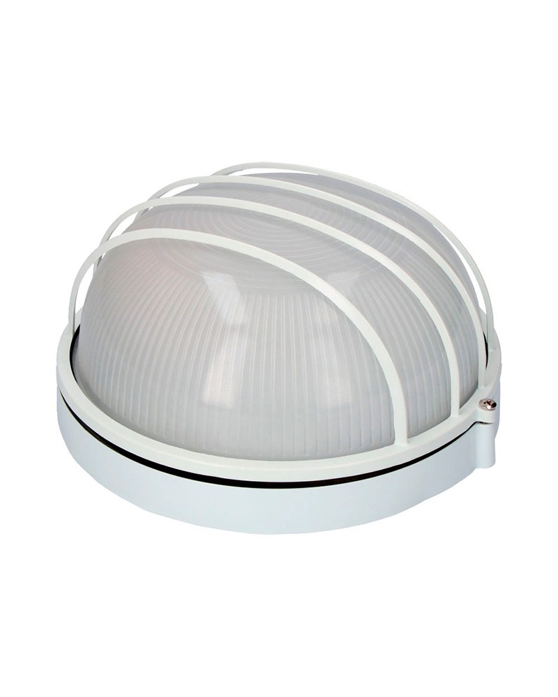 Aplique de exterior de aluminio y cristal blanco E27 120W IP54