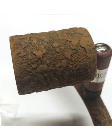 Plafón de techo circular 28cm rustico marrón óxido con 3 focos oscilantes 3xGU10 bombillas LED incluidas