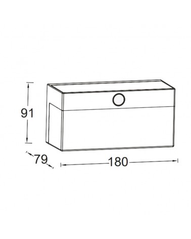 Aplique pared de exterior negro SOLAR 18cm LED 9,7W IP44 sensor movimiento control voz CCT 2700K-6500K